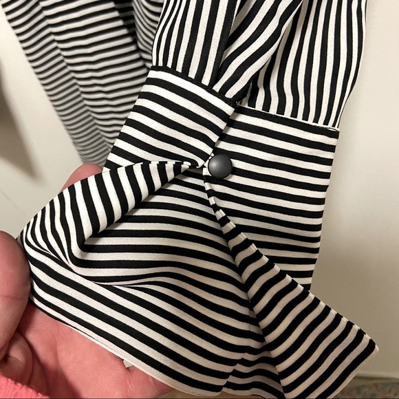 Badgley Mischka Striped Blouse - Picture 9 of 13